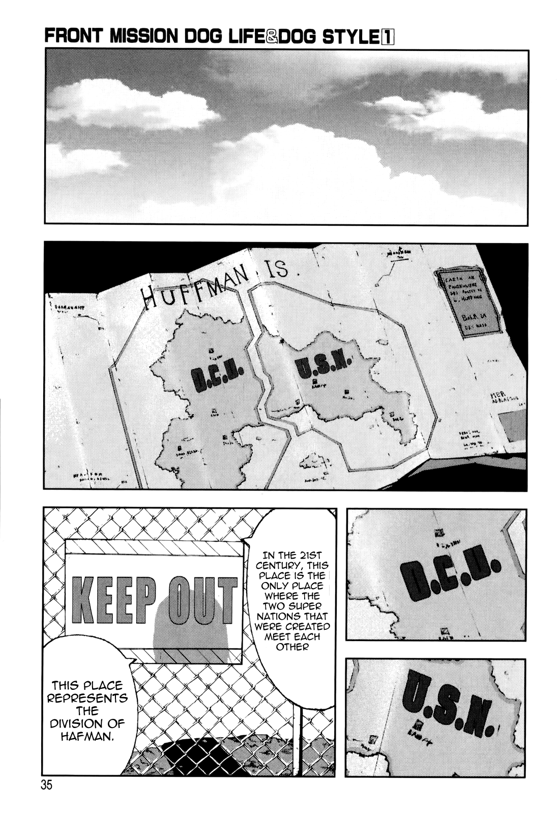 Front Mission - Dog Life & Dog Style Chapter 1 page 35 - Chapter 1: STYLE:1 - The Invisible Man on the Battlefield (1)