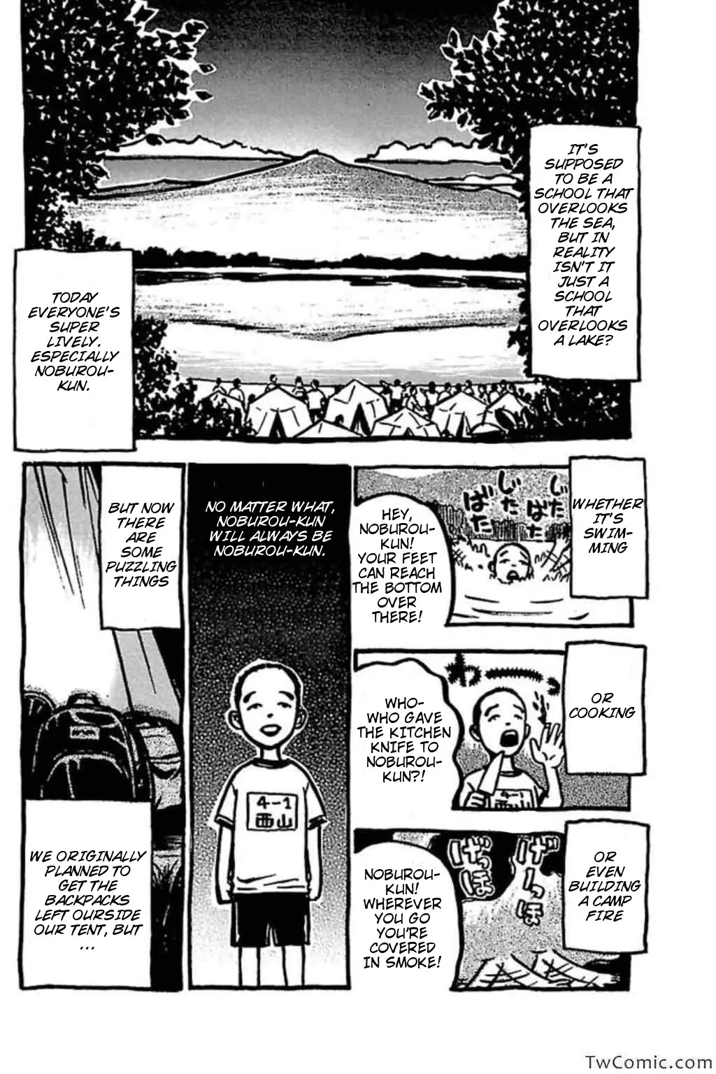 Fuan no Tane Plus Chapter 46 page 4 - Chapter 46: Noburou-kun at Camp
