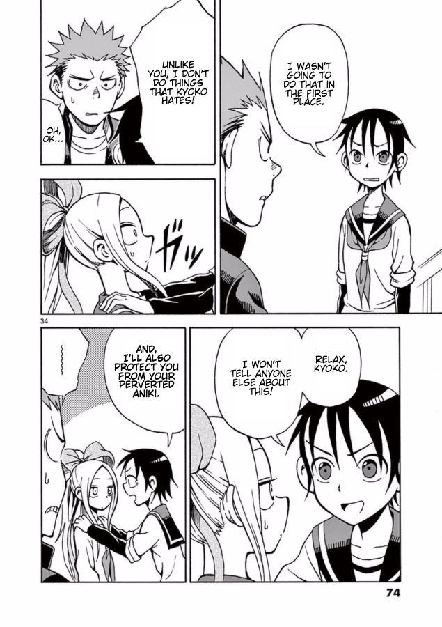 Fudatsuki no Kyoko-chan Chapter 13 page 34 - Chapter 13 : Fudatsuki Kenji's Weakness