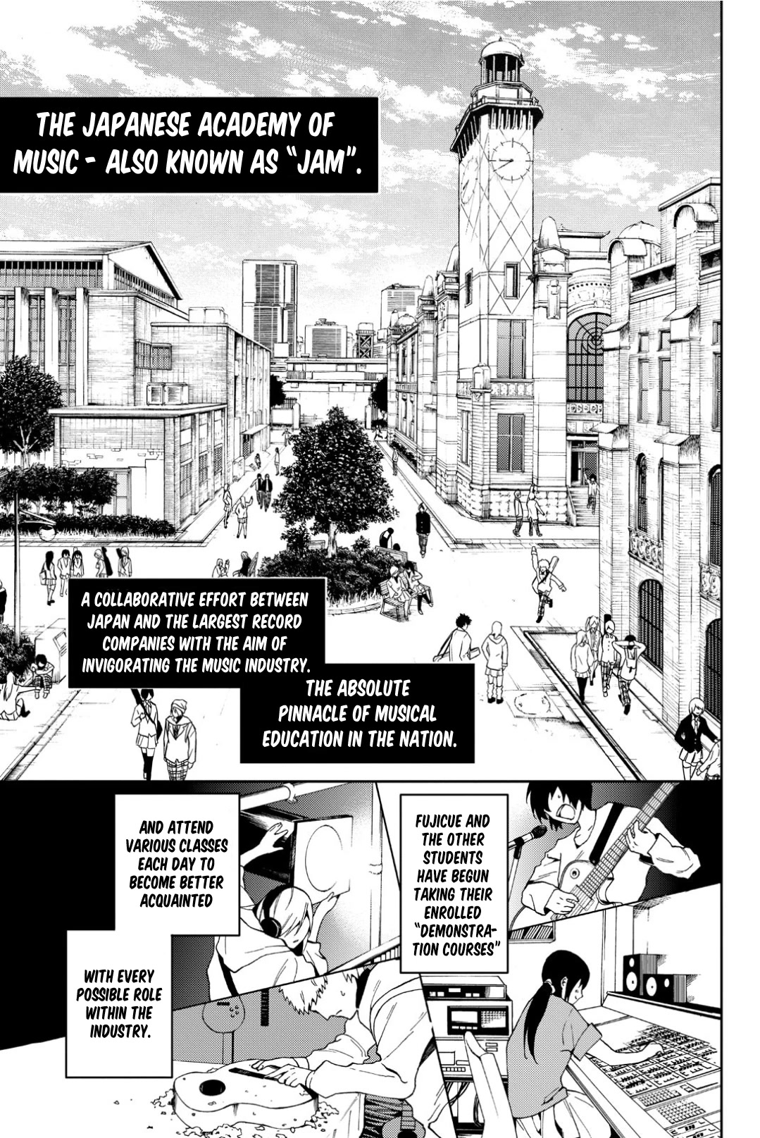 Fujicue!!!: Fuji Cue's Music Chapter 3 page 3 - Chapter 3: Fujicue and Orientation