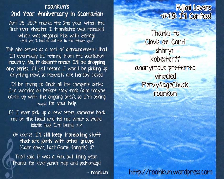 Fujimi Lovers Chapter 1.5 page 1 - Chapter 1.5: #1.5 I'll confess!