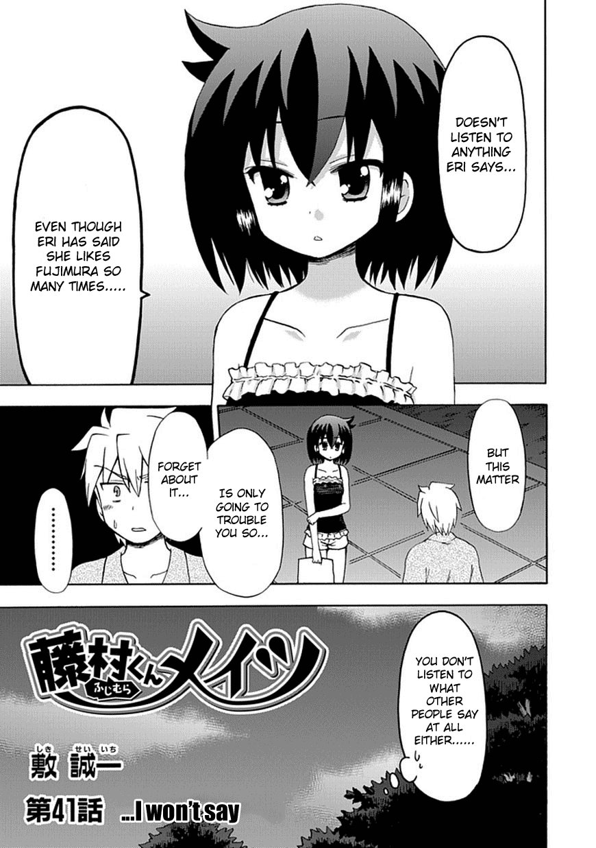 Fujimura-kun Meitsu Chapter 41 page 3 - Chapter 41: ...I Won't Say