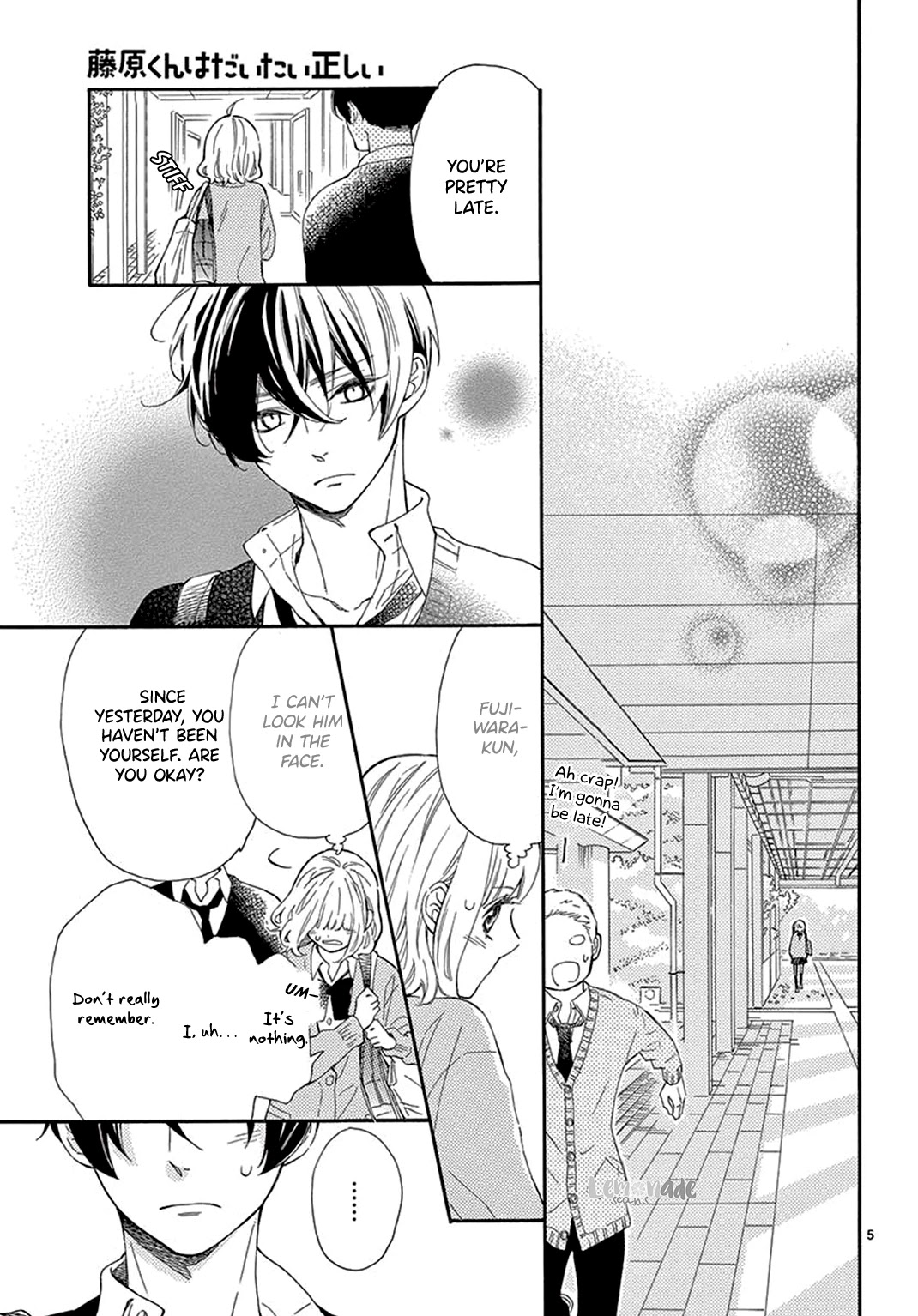 Fujiwara-kun wa Daitai Tadashii Chapter 30 page 7 - Chapter 30