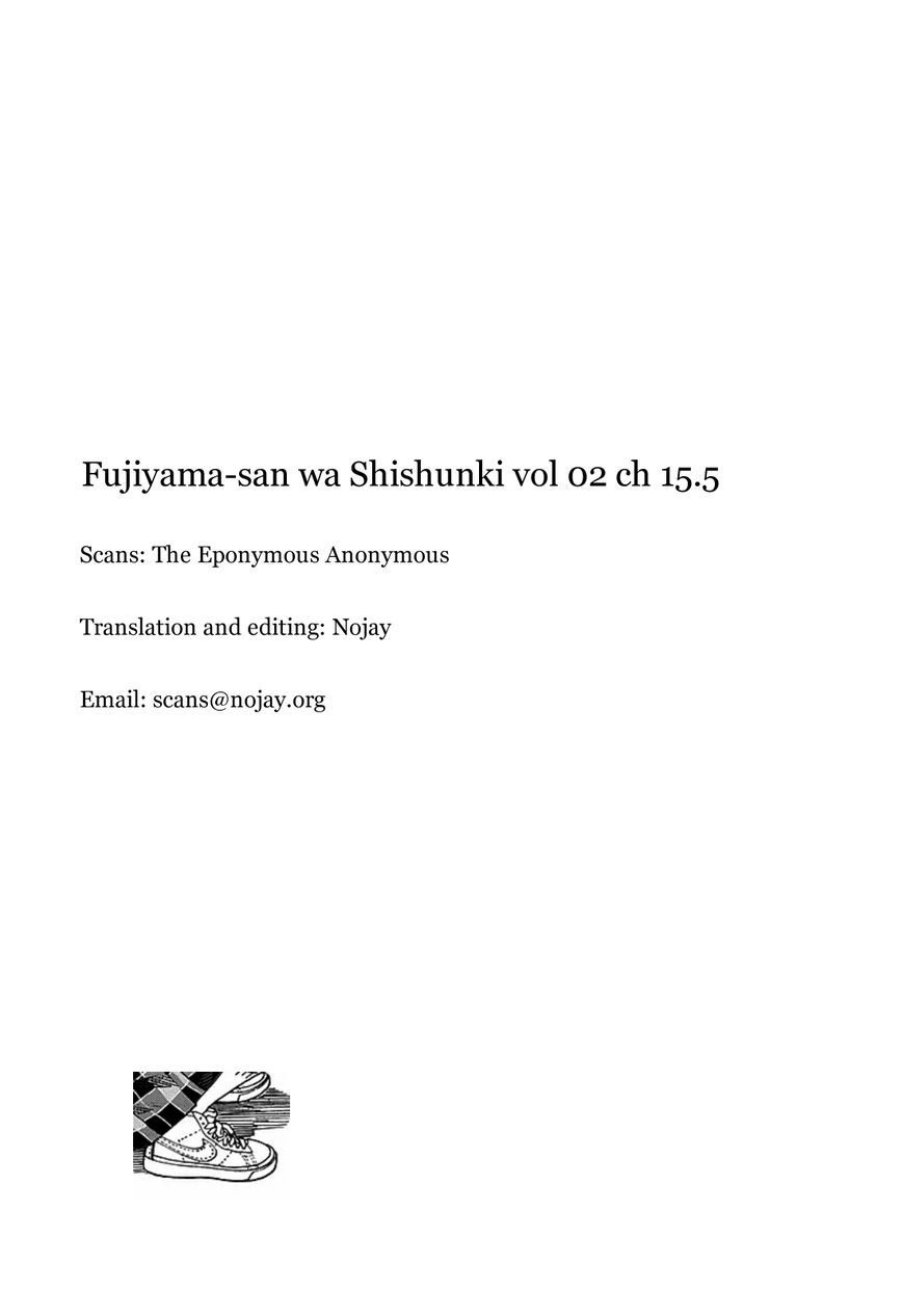 Fujiyama-san wa Shishunki Chapter 15.5 page 5 - Chapter 15.5 : Volume 02 omake