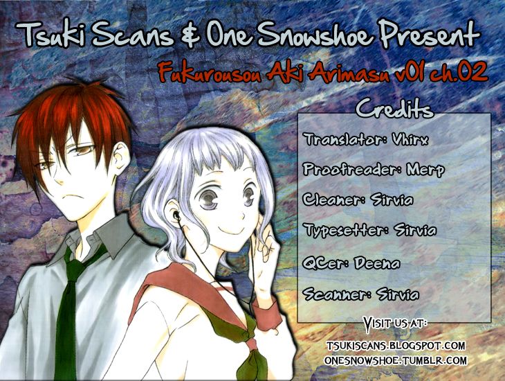 Fukurousou Aki Arimasu Chapter 2 page 1 - Chapter 2