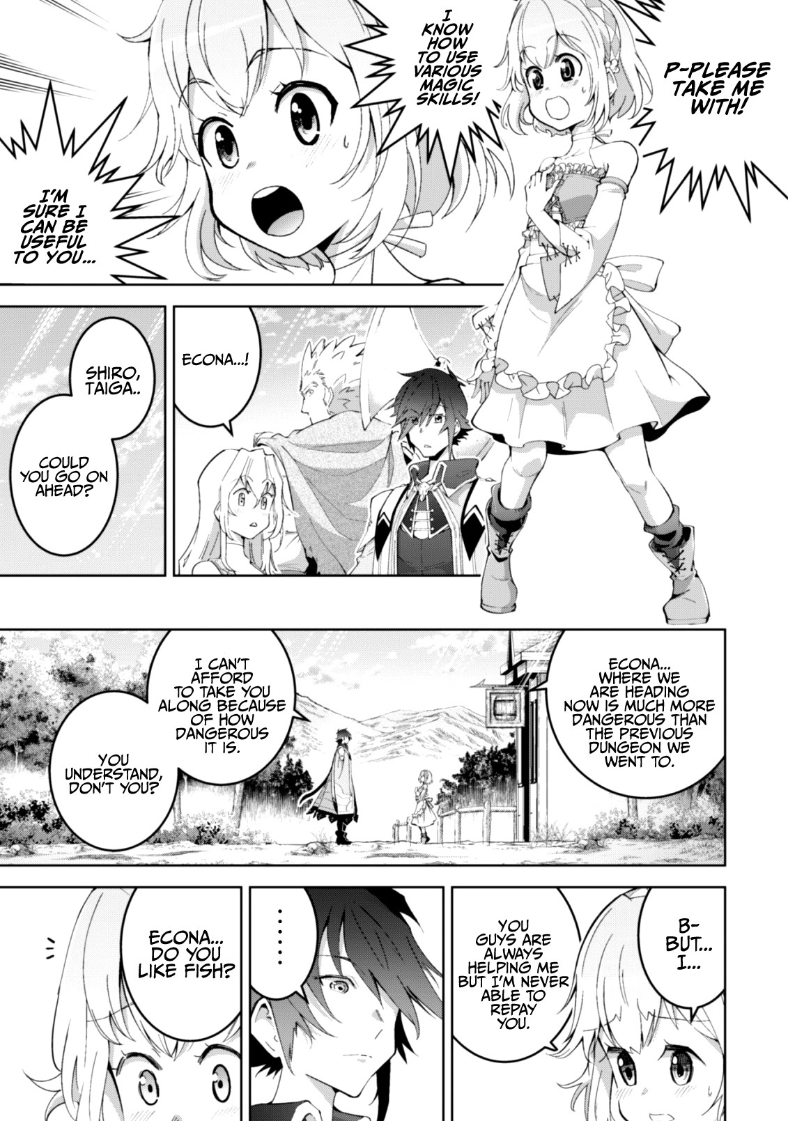 Fukushuu Kansuisha no Jinsei Nishuume Isekaitan Chapter 9 page 6 - Chapter 9: Becoming a Hero, Departure