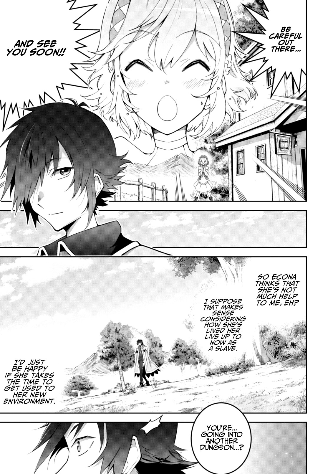 Fukushuu Kansuisha no Jinsei Nishuume Isekaitan Chapter 9 page 8 - Chapter 9: Becoming a Hero, Departure