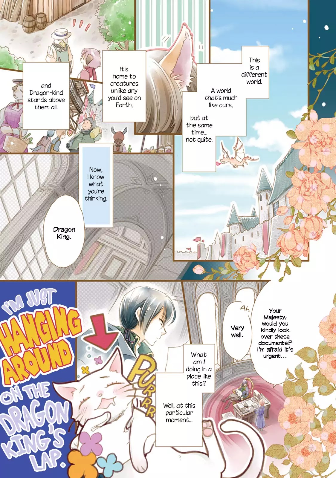 Fukushuu wo Chikatta Shironeko wa Ryuuou no Hiza no jou de Damin wo Musaboru Chapter 1 page 2 - Chapter 1: Summoned and Exiled