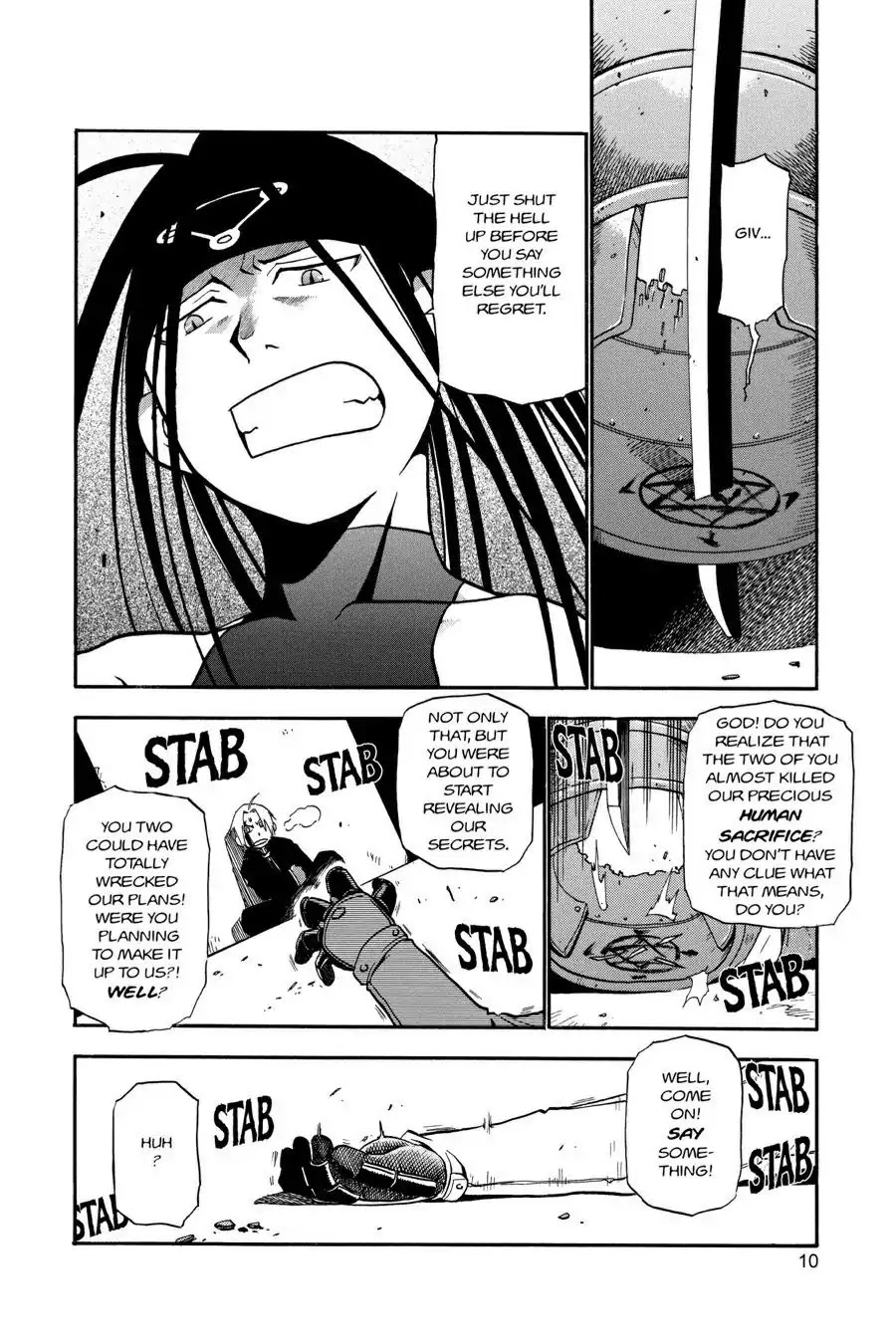 Fullmetal Alchemist manga, chapter 13, page 10 of 50