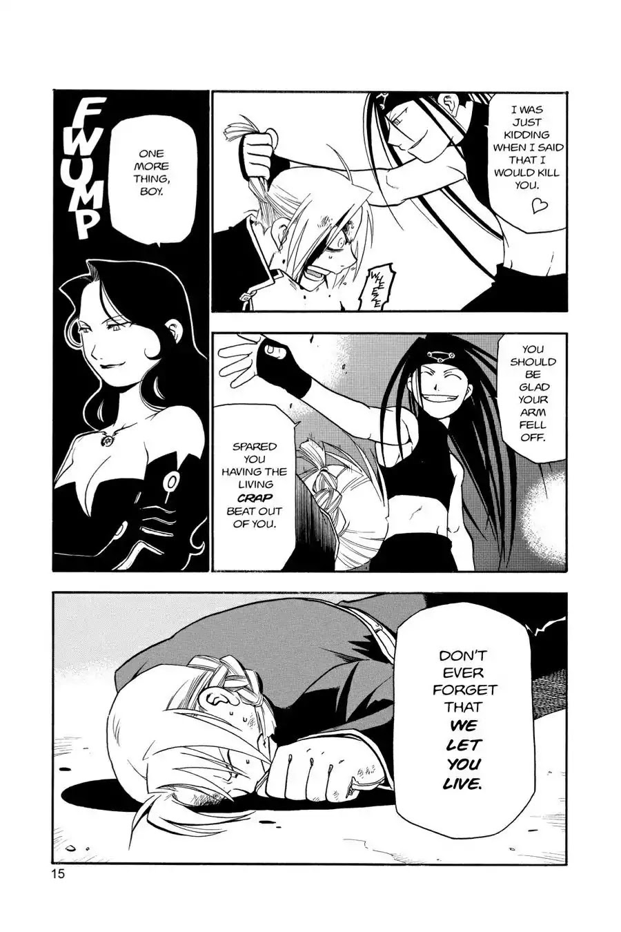 Fullmetal Alchemist manga, chapter 13, page 15 of 50