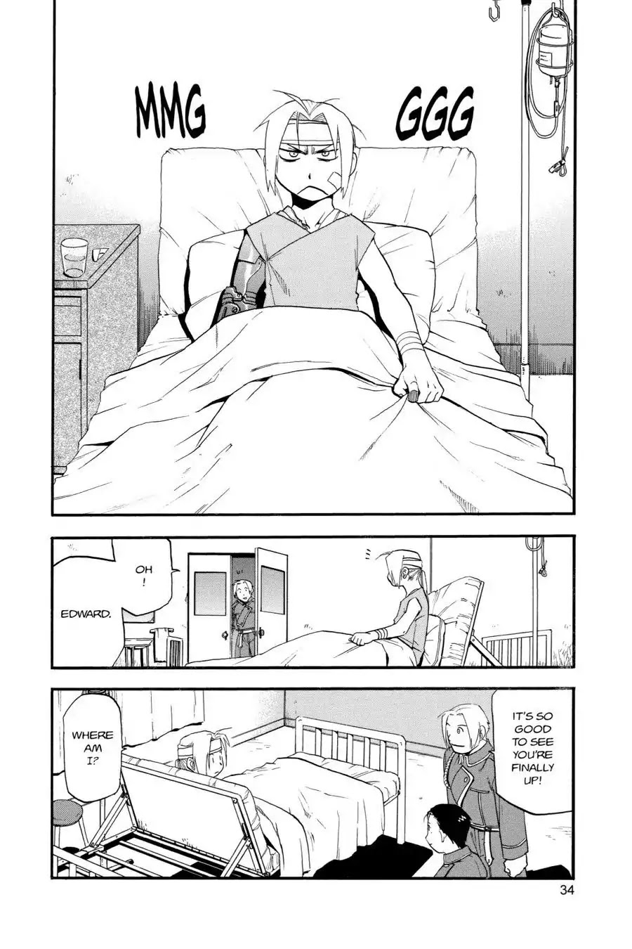 Fullmetal Alchemist manga, chapter 13, page 34 of 50