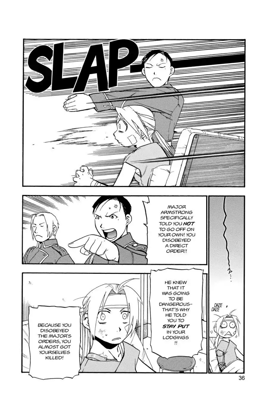 Fullmetal Alchemist manga, chapter 13, page 36 of 50