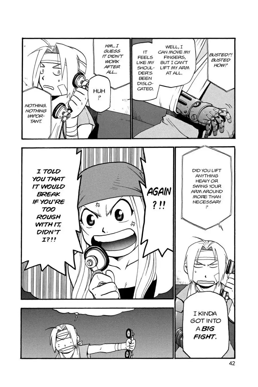 Fullmetal Alchemist manga, chapter 13, page 42 of 50