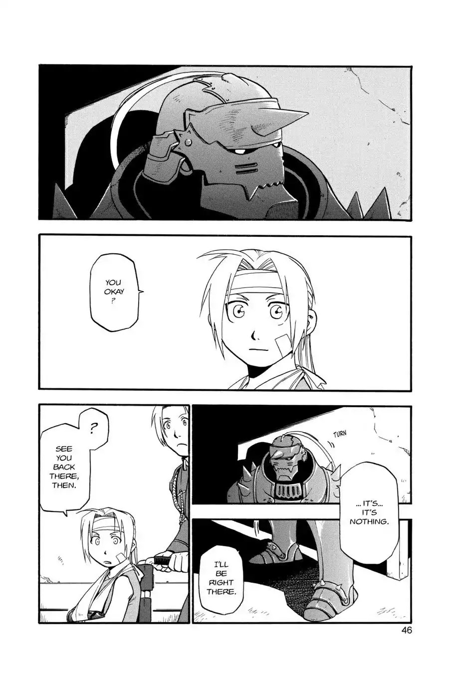 Fullmetal Alchemist manga, chapter 13, page 46 of 50