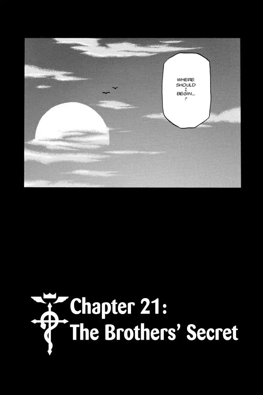 FullMetal Alchemist Chapter 21 page 1 - Chapter 21: The Brothers' Secret