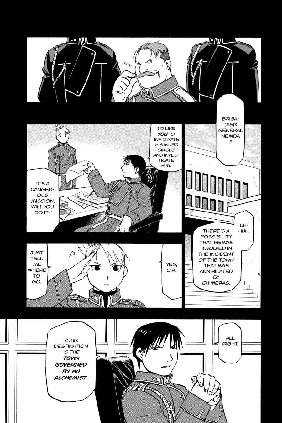 FullMetal Alchemist Chapter 33.5 page 5 - Vol.8 Special Section: PS2 Game Prologue: Fullmetal Alchemist And The Broken Angel