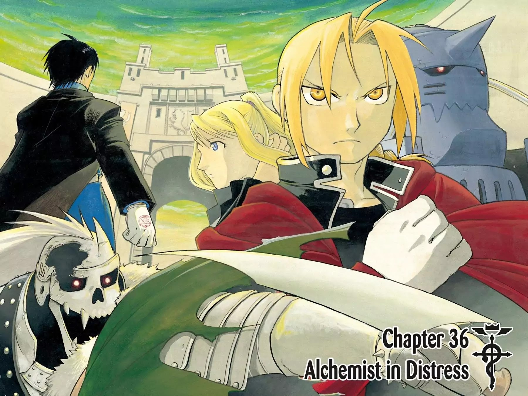 Fullmetal Alchemist manga, chapter 36, page 2 of 45