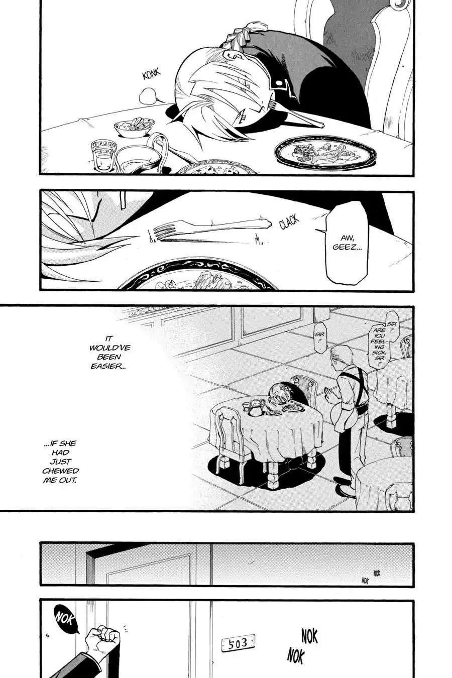 Fullmetal Alchemist manga, chapter 36, page 36 of 45