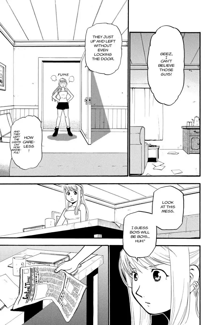 Fullmetal Alchemist manga, chapter 36, page 4 of 45