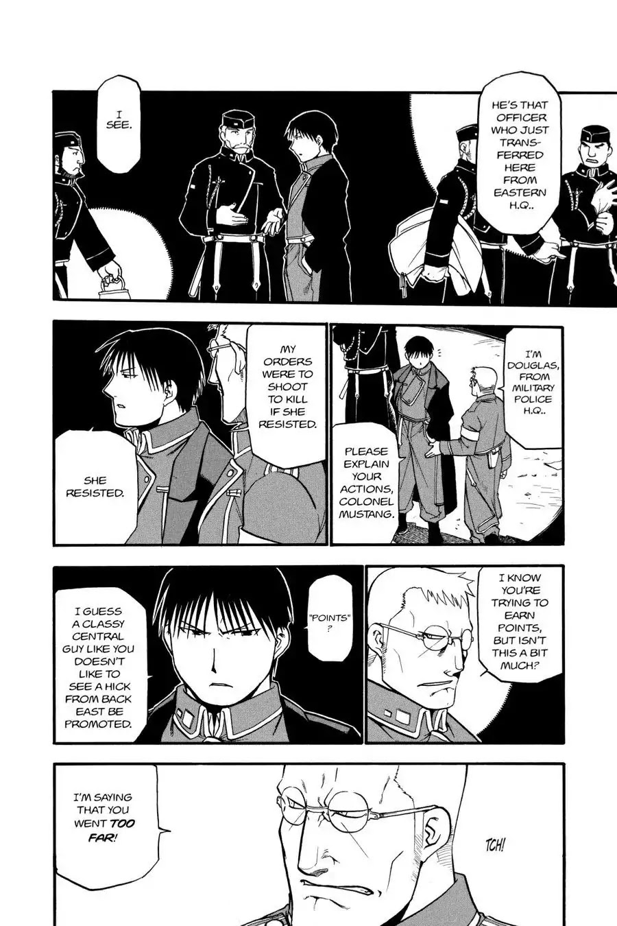 Fullmetal Alchemist manga, chapter 36, page 9 of 45