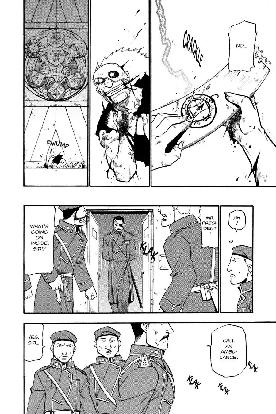 Fullmetal Alchemist manga, chapter 39, page 44 of 48