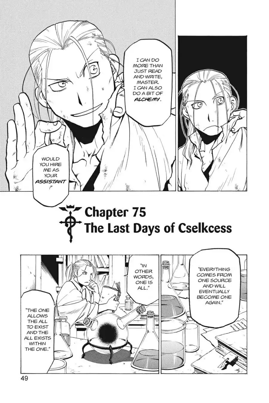FullMetal Alchemist Chapter 75 page 3 - Chapter 75: The Last Days of Cselkcess
