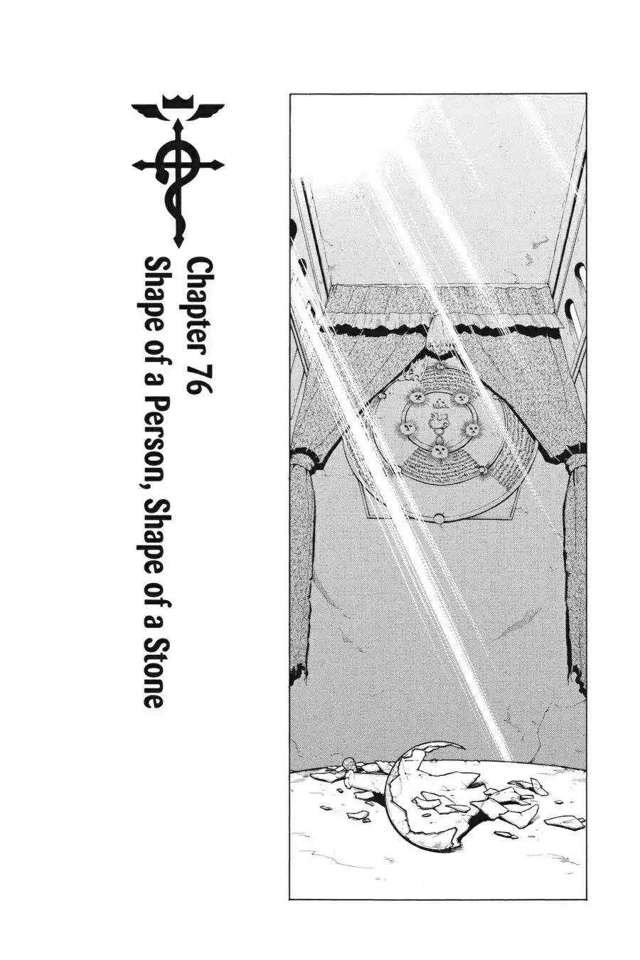 FullMetal Alchemist Chapter 76 page 3 - Chapter 76: Shape of A Person, Shape of a Stone