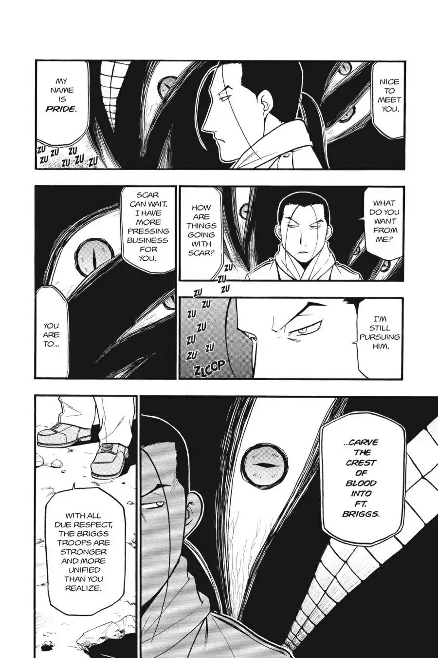 Fullmetal Alchemist manga, chapter 77, page 29 of 31