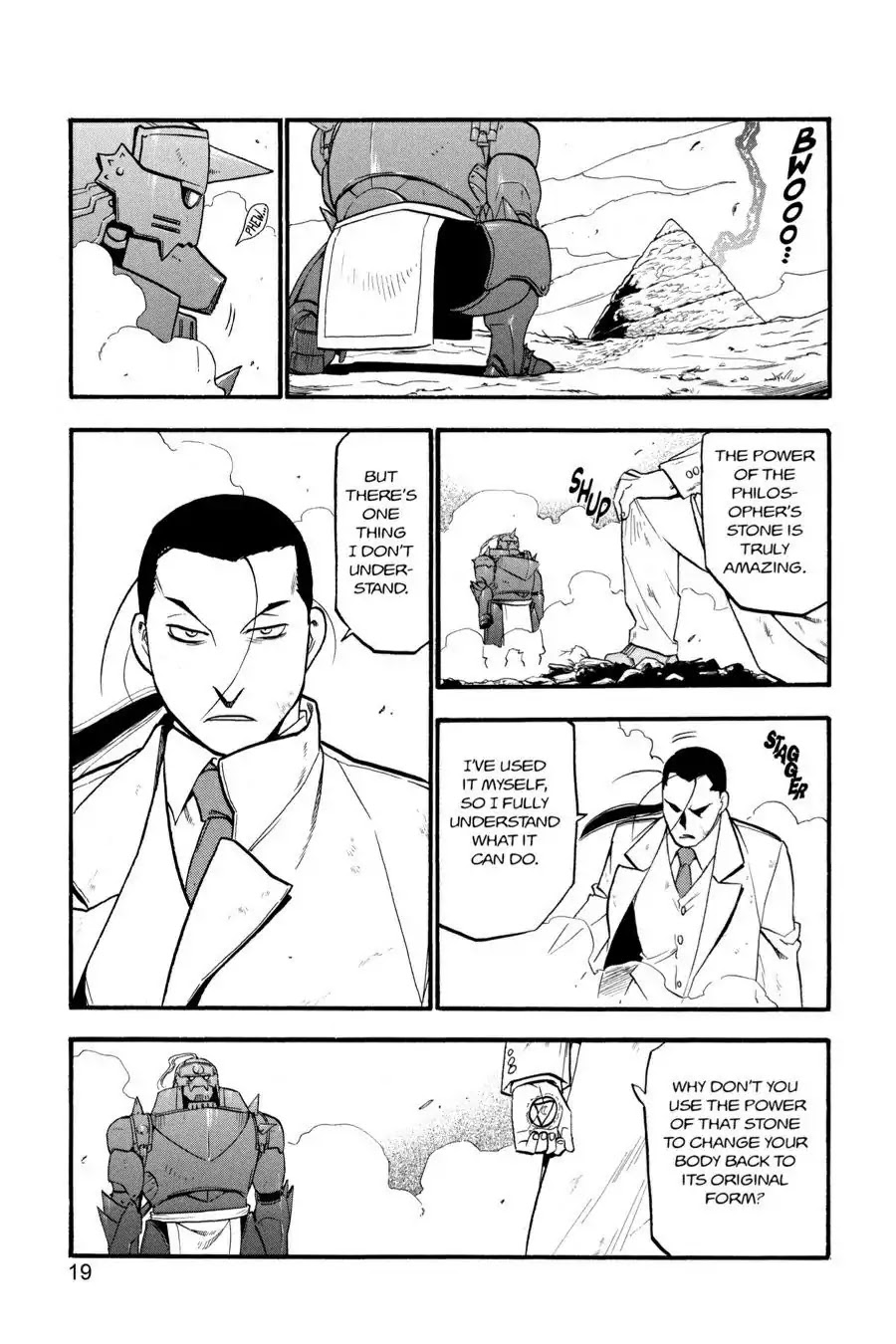 Fullmetal Alchemist manga, chapter 92, page 19 of 50