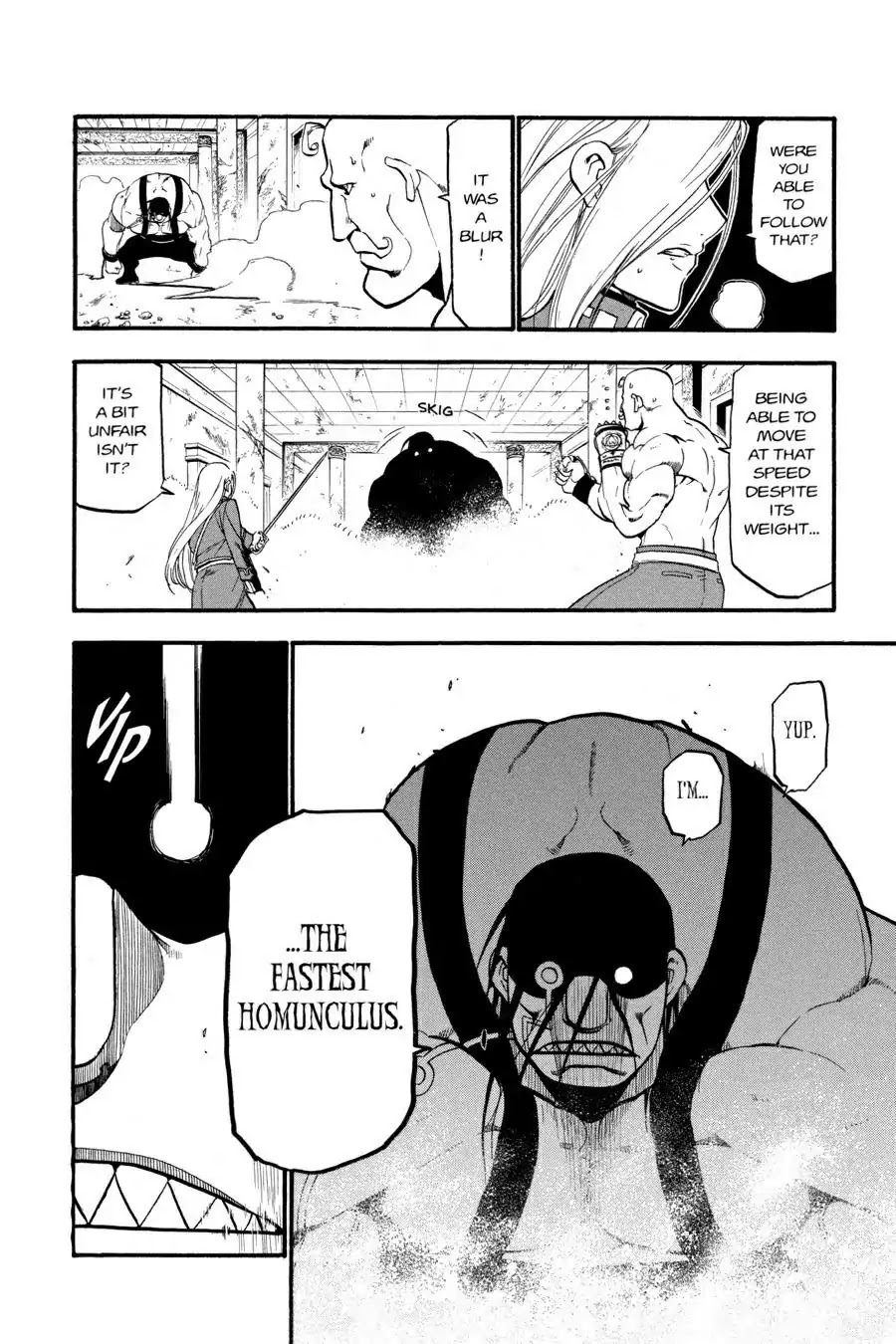 Fullmetal Alchemist manga, chapter 92, page 36 of 50