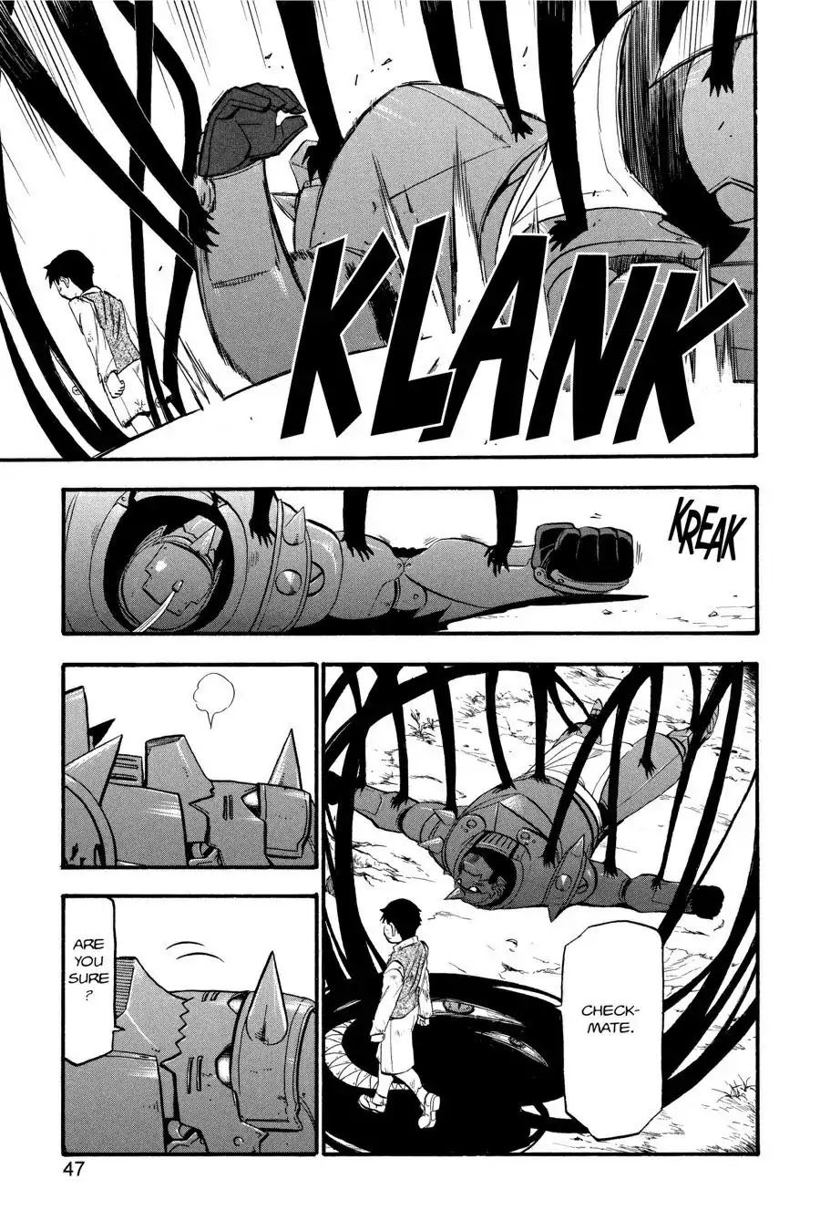 Fullmetal Alchemist manga, chapter 92, page 47 of 50