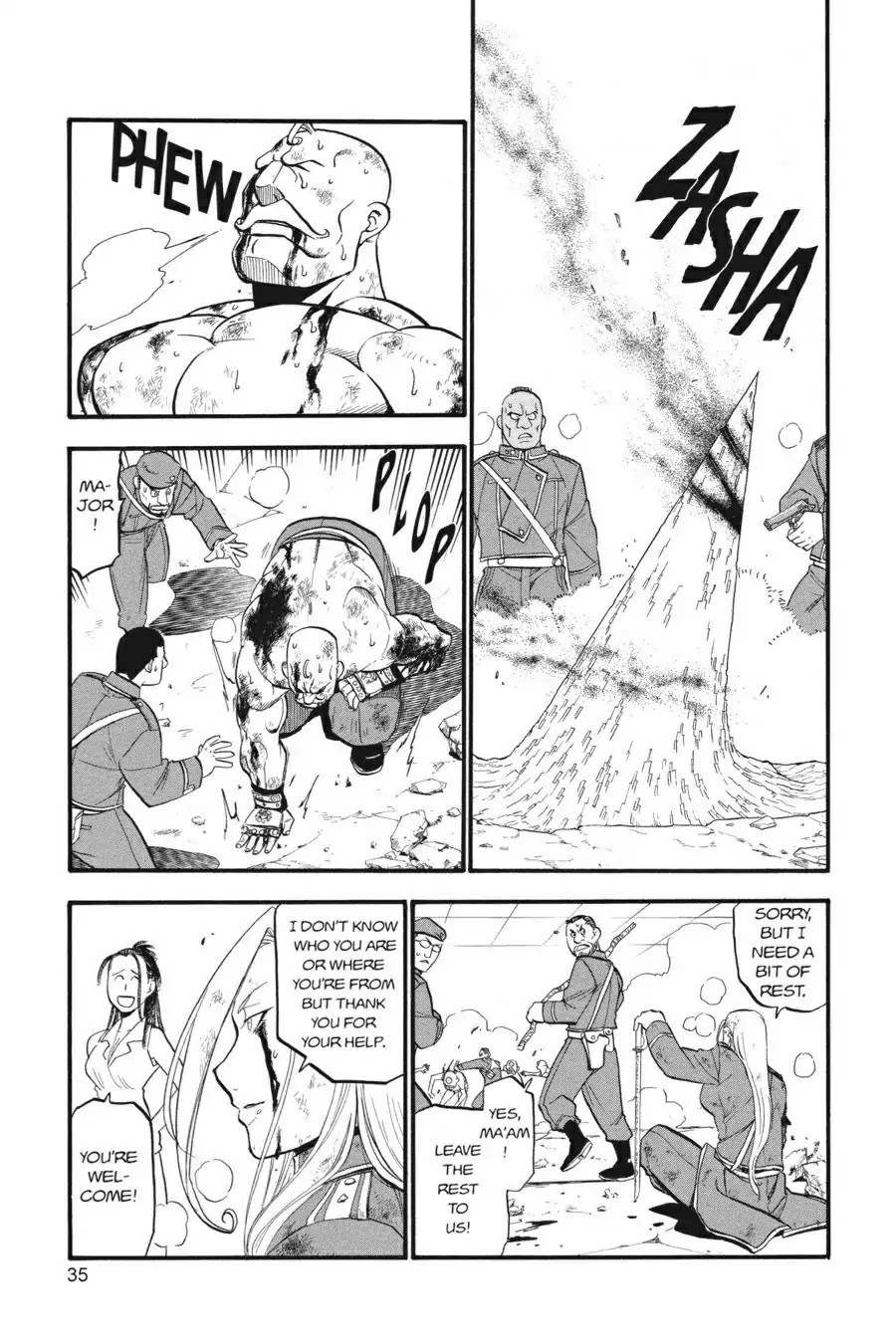 FullMetal Alchemist Chapter 96 page 35 - Chapter 96: Two Strong Women