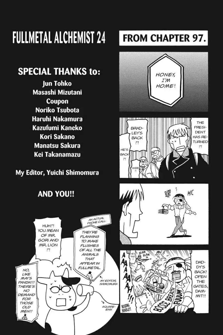FullMetal Alchemist Chapter 99.5 page 9 - Vol.24 Special Episode: Fullmetal Alchemist, Wii: Daughter of the Dusk
