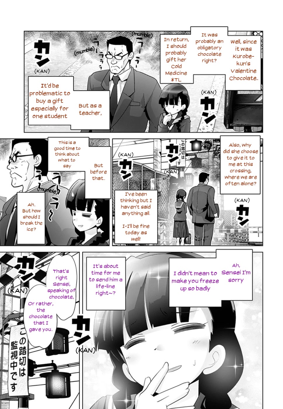 Fumikiri Jikan Chapter 38 page 7 - Chapter 38: Together With Sensei (3)