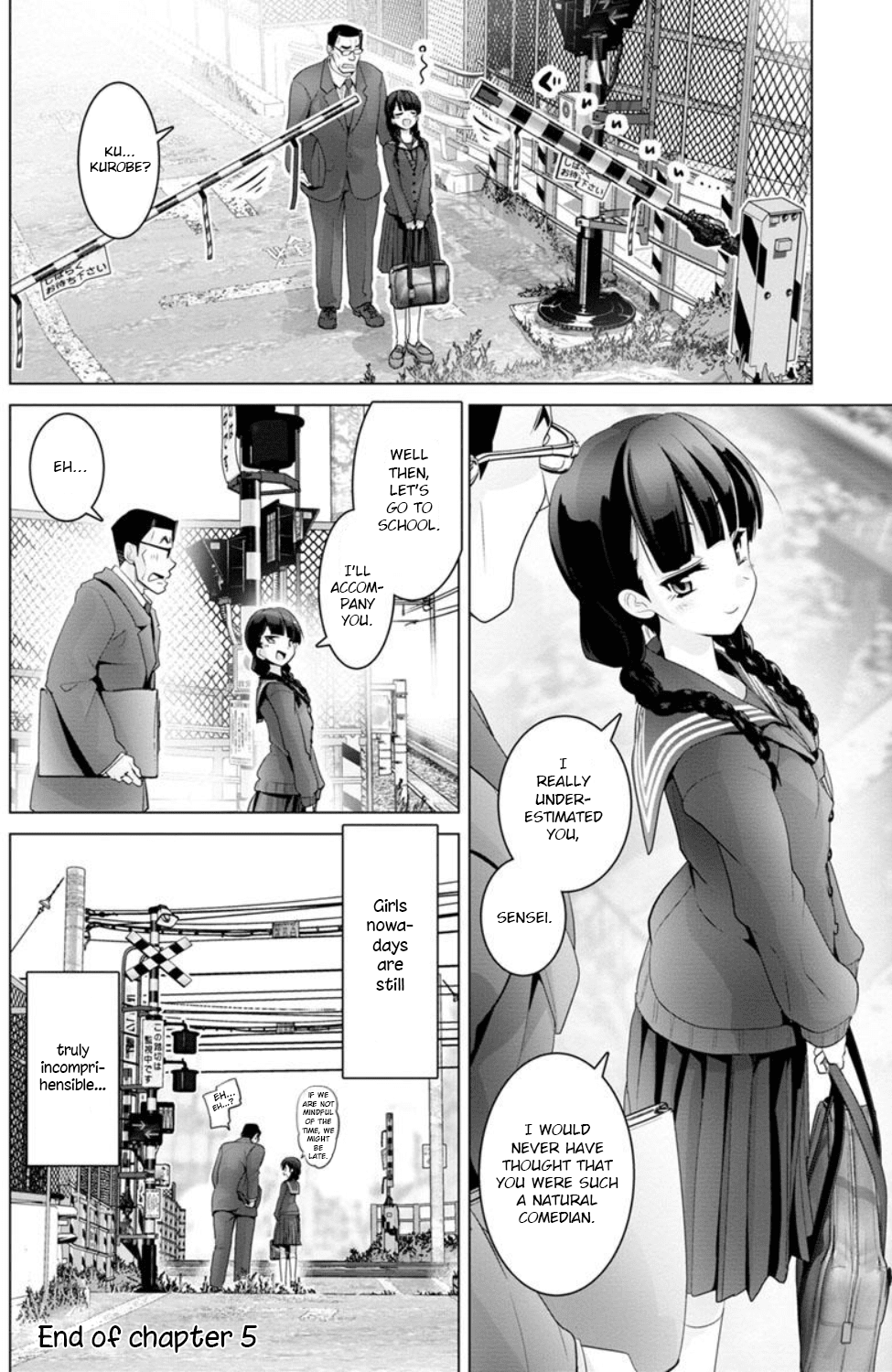 Fumikiri Jikan Chapter 5 page 14 - Chapter 5: Together with Sensei