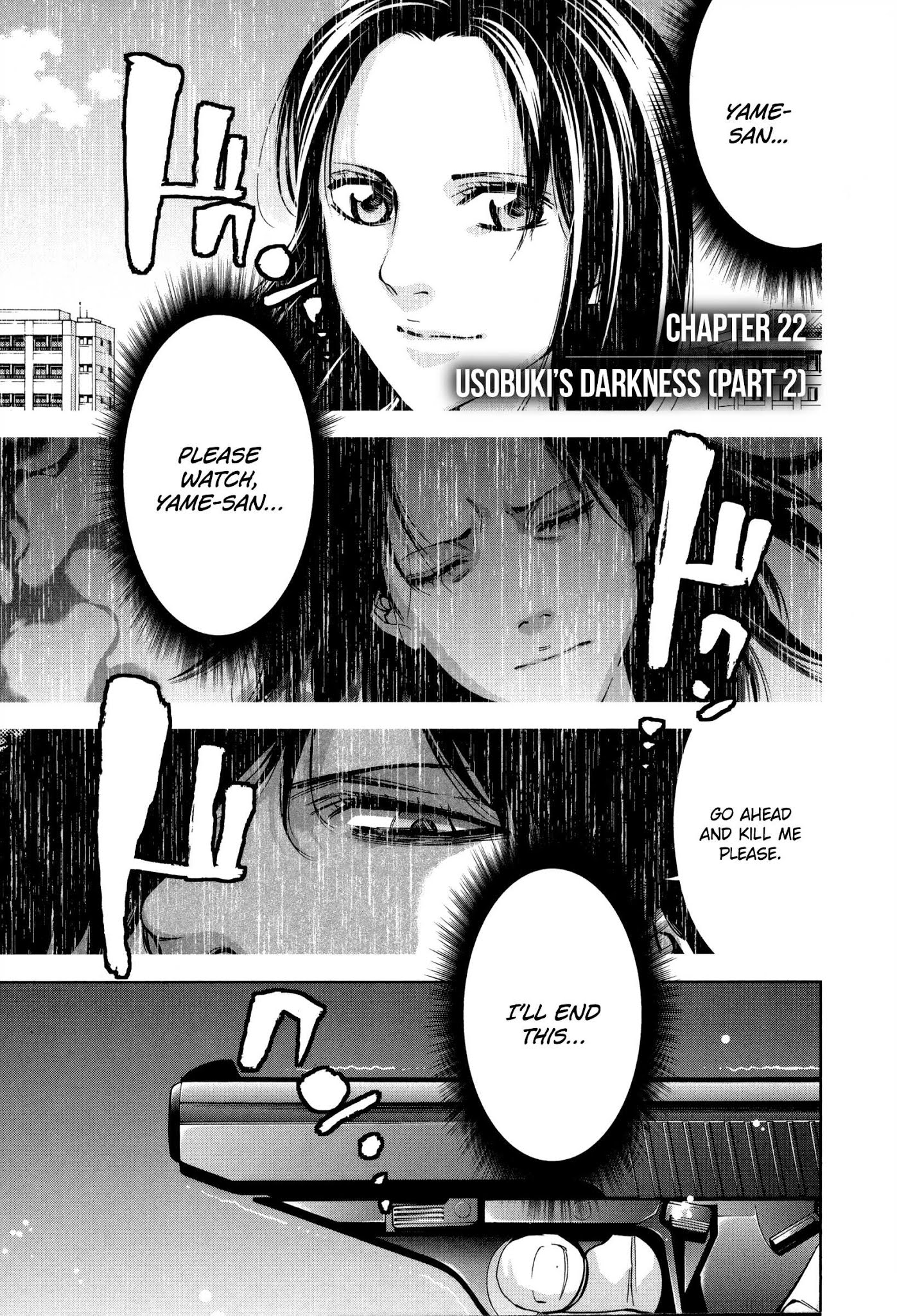 Funouhan Chapter 22 page 1 - Chapter 22: Usobuki's Darkness (part 2)