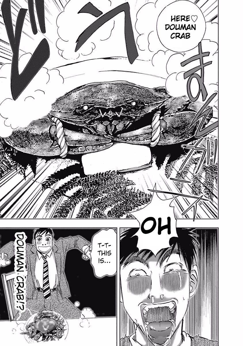 Furin Shokudou Chapter 1 page 19 - Chapter 1: Crab Carnival (Shizuoka Prefecture・Douman Crab)