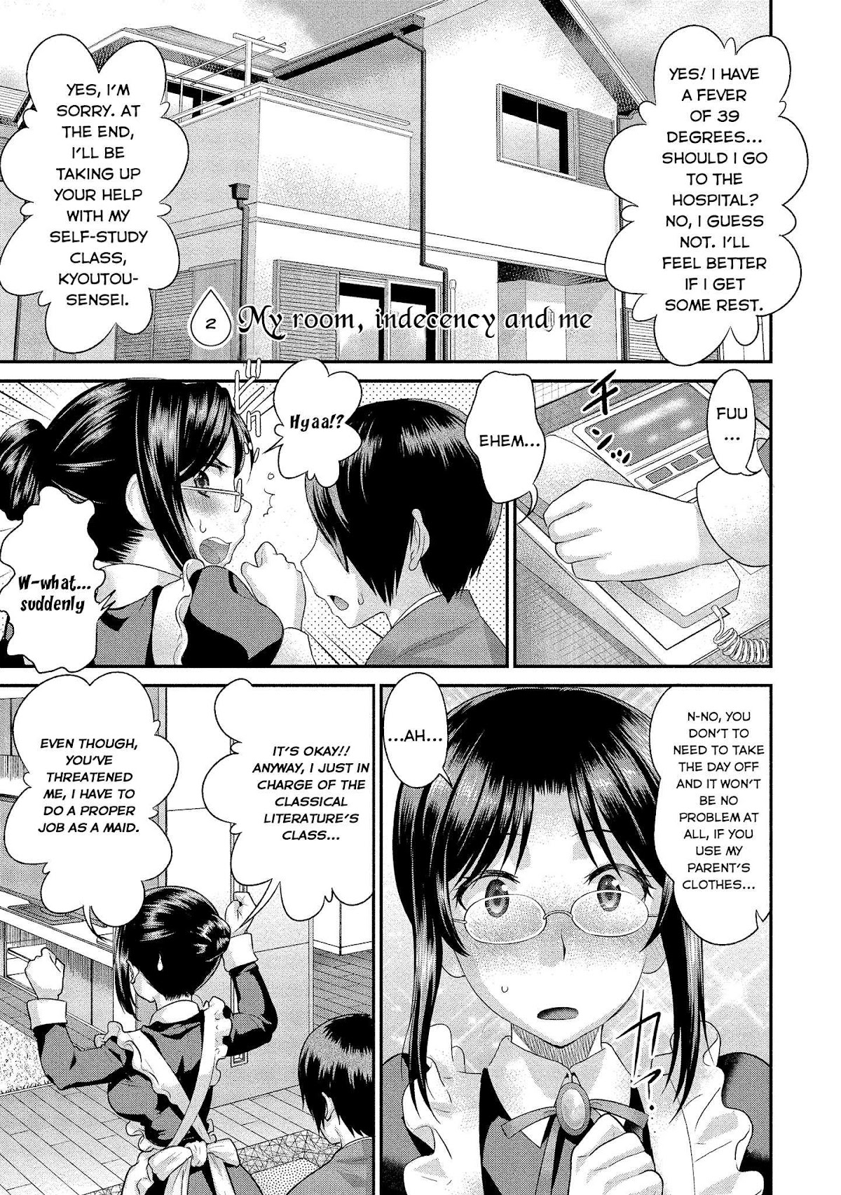 Fushida-sensei Is Always Wet Chapter 2 page 2 - Chapter 2: My room, indecency and me