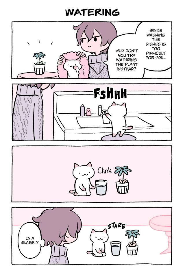 Fushigi Neko no Kyuu-chan Chapter 10 page 1 - Chapter 10 : Watering