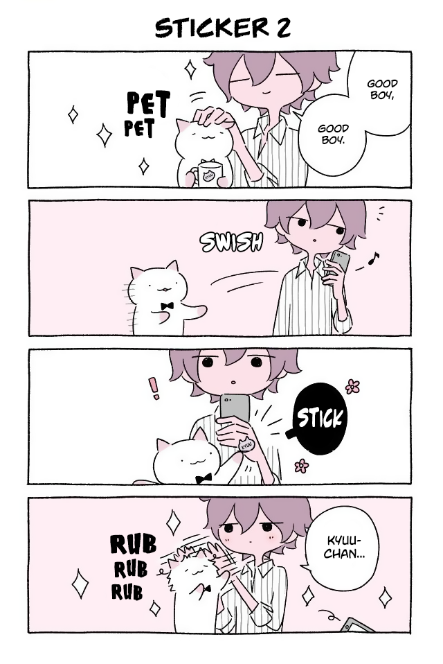 Fushigi Neko no Kyuu-chan Chapter 109 page 1 - Chapter 109: Sticker 2