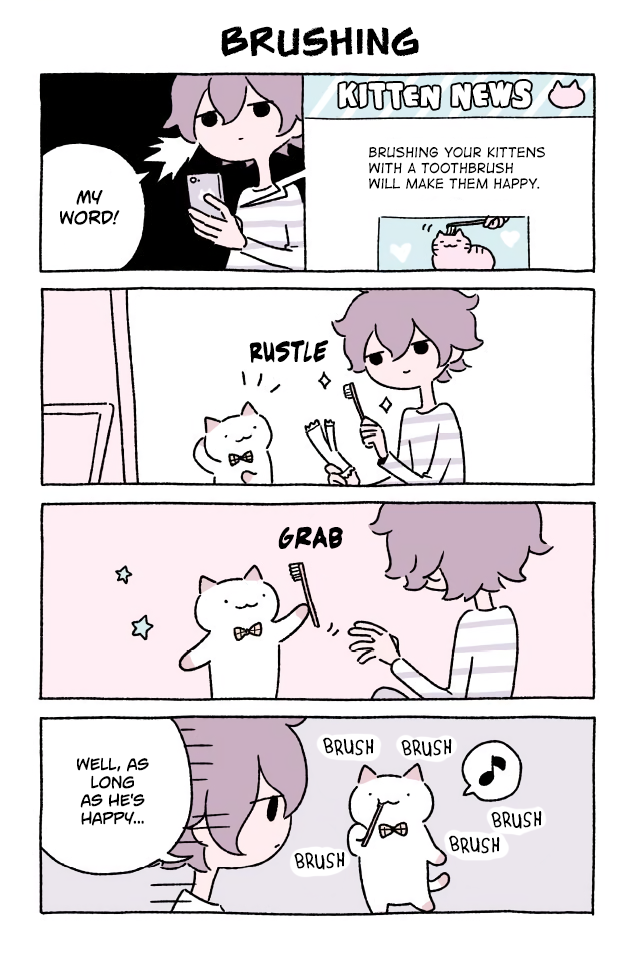 Fushigi Neko no Kyuu-chan Chapter 184 page 1 - Chapter 184: Brushing