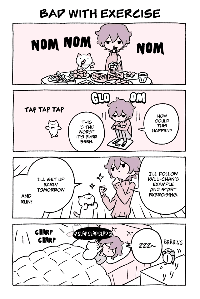 Fushigi Neko no Kyuu-chan Chapter 228 page 1 - Chapter 228: Bad with Exercise