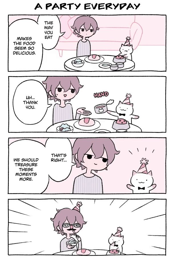Fushigi Neko no Kyuu-chan Chapter 23 page 1 - Chapter 23 : A Party Everyday