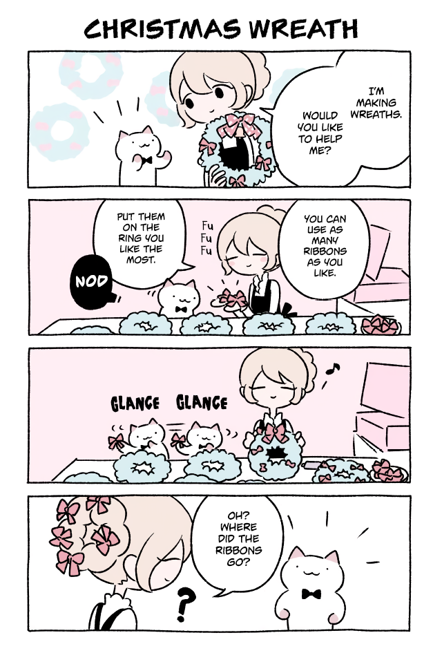 Fushigi Neko no Kyuu-chan Chapter 235 page 1 - Chapter 235: Christmas Wreath