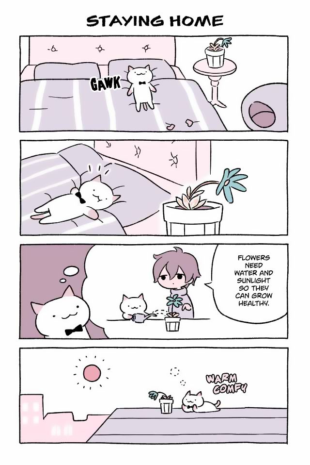 Fushigi Neko no Kyuu-chan Chapter 28 page 1 - Chapter 28 : Staying Home