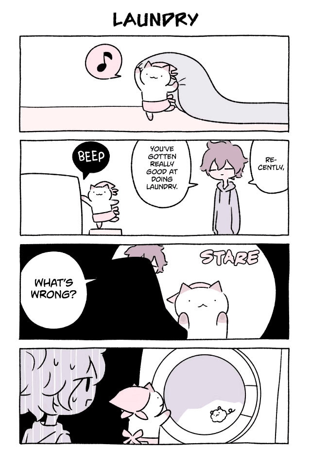 Fushigi Neko no Kyuu-chan Chapter 289 page 1 - Chapter 289: Laundry