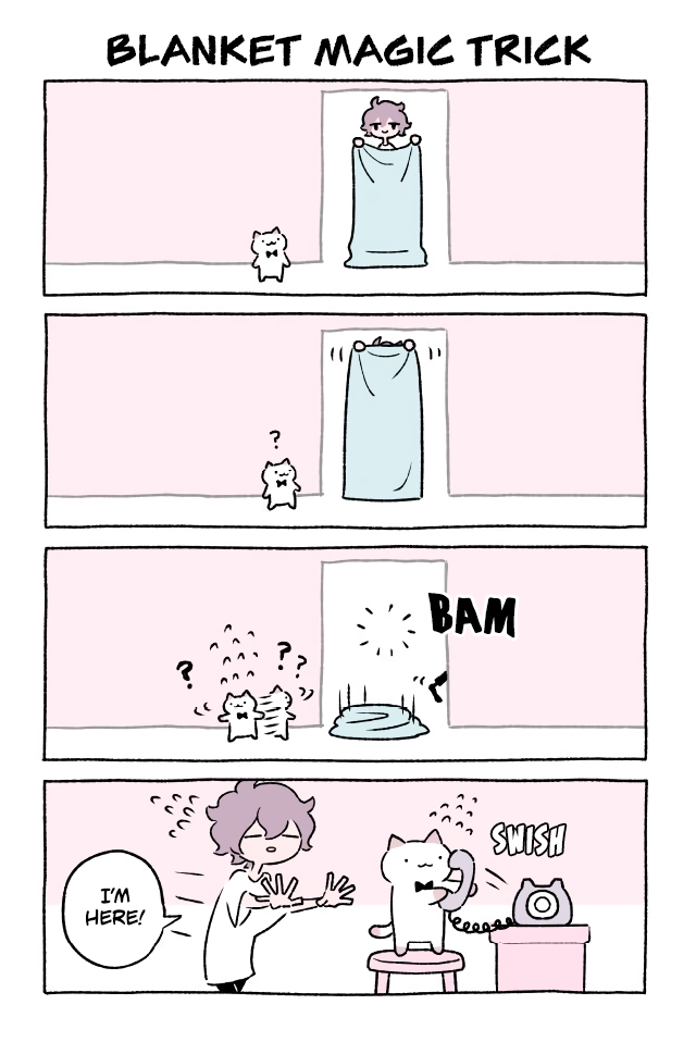 Fushigi Neko no Kyuu-chan Chapter 315 page 1 - Chapter 315: Blanket Magic Trick