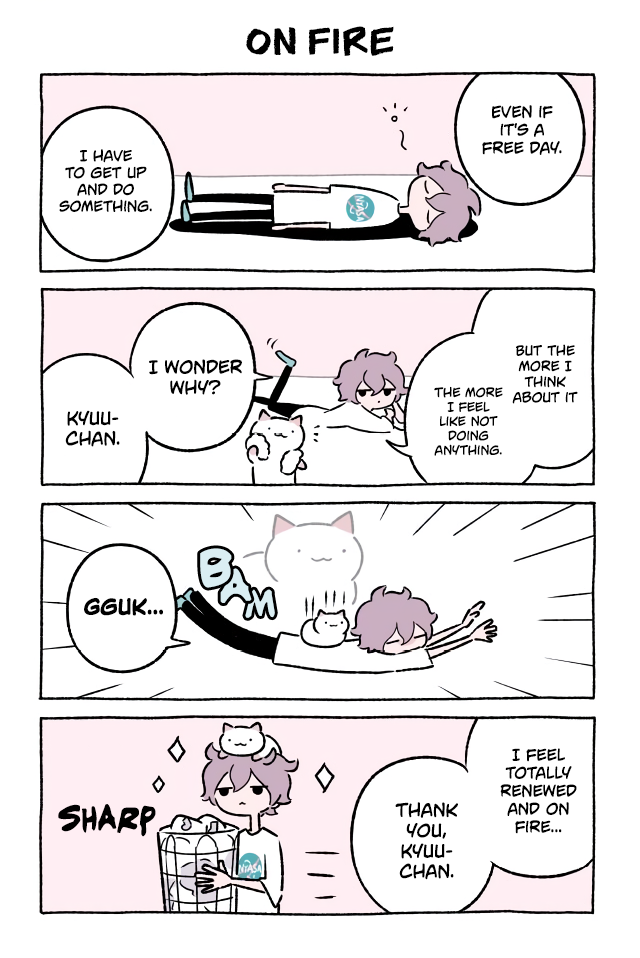 Fushigi Neko no Kyuu-chan Chapter 322 page 1 - Chapter 322: On Fire