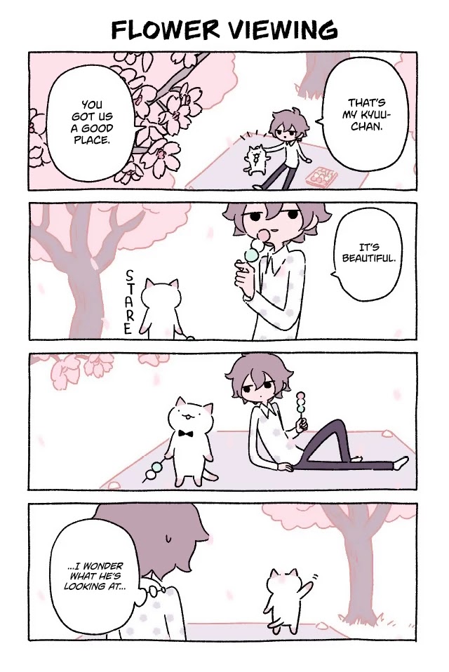 Fushigi Neko no Kyuu-chan Chapter 33 page 1 - Chapter 33: Flower Viewing