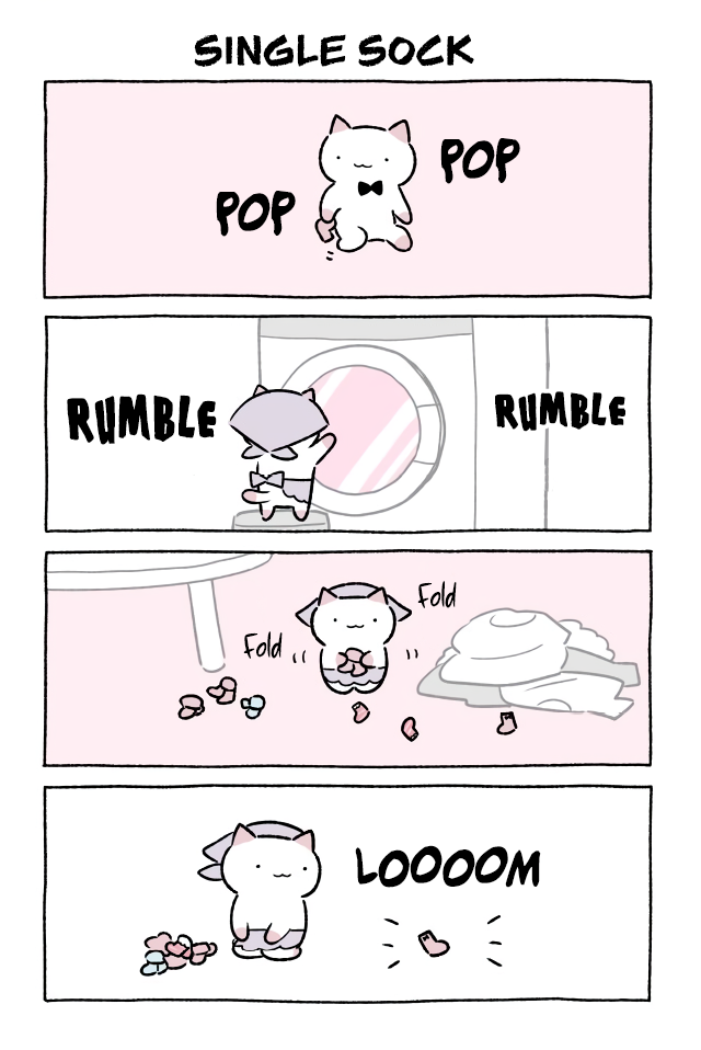Fushigi Neko no Kyuu-chan Chapter 346 page 1 - Chapter 346: Single Sock